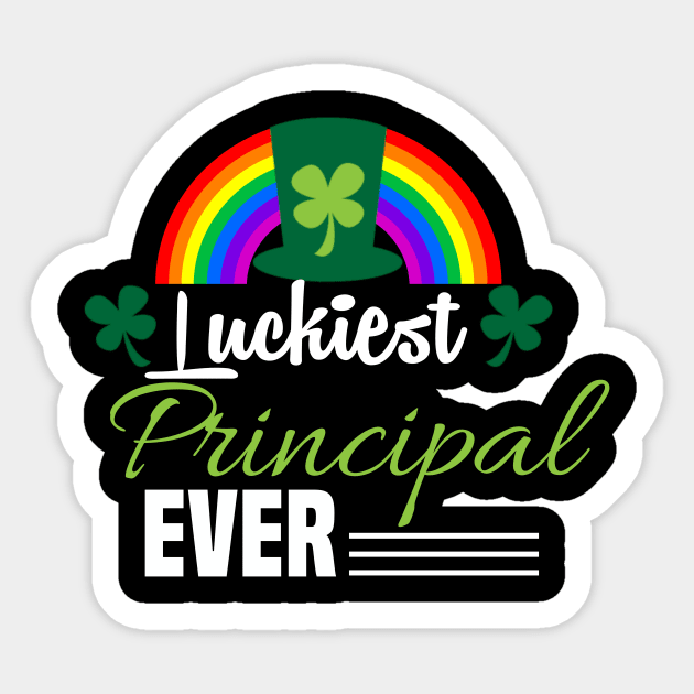 luckiest principal ever st patricks day Sticker by DODG99